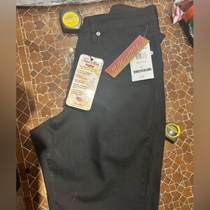 NWT true slim size 14 black pocketed jeggings true slim zipper fly